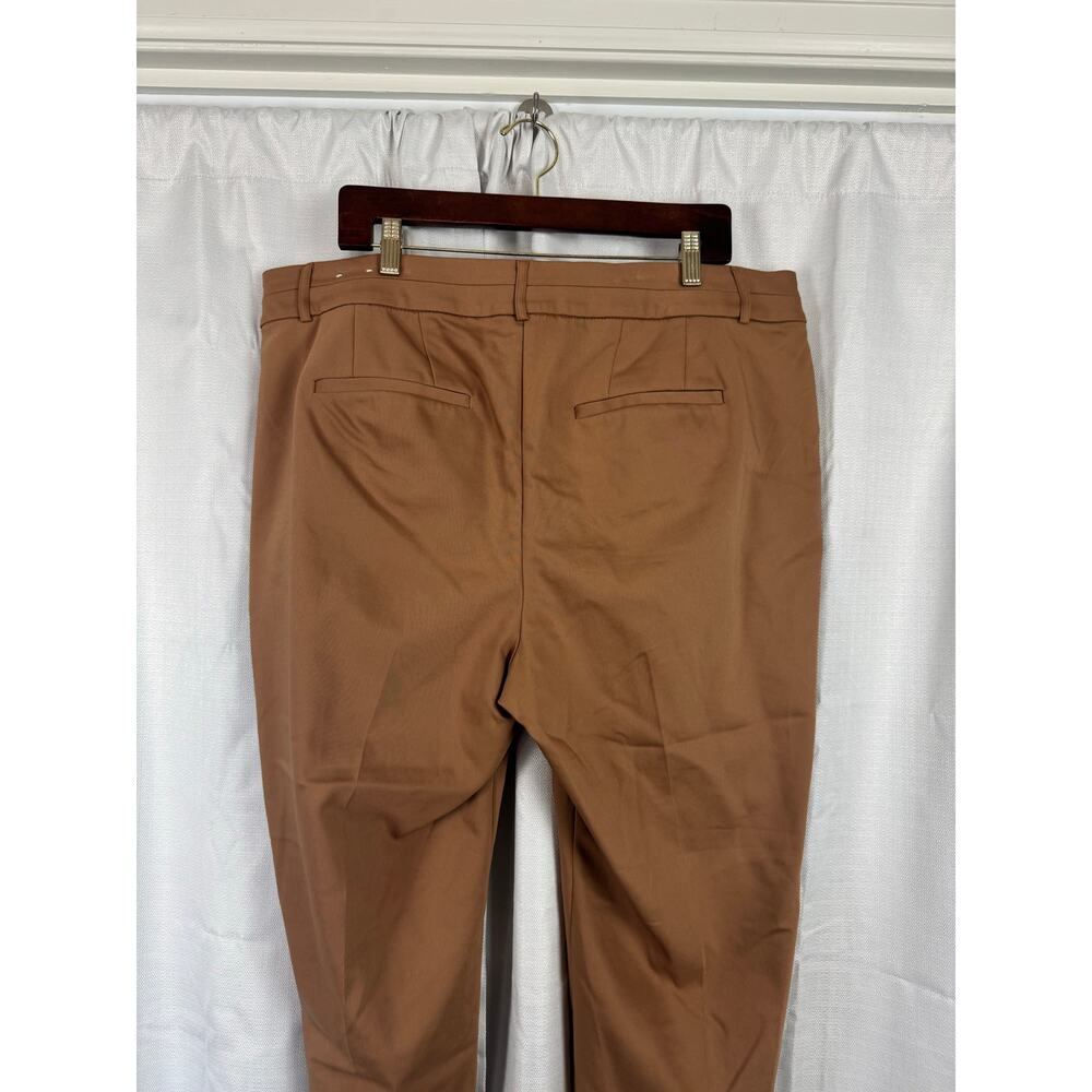 Lane Bryant The Allie Pants 18 Camel Career Ankle Trouser Plus - Picture 4 of 7